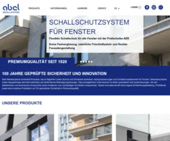 Abelsystem.de(Absturzsicherungen, Brüstungsgeländer und mehr) Screenshot