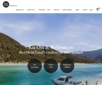 Abeltasman.com(Zero Carbon Tours in the Abel Tasman) Screenshot