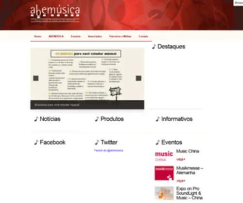 Abemusica.com.br(ABEM赟ICA) Screenshot