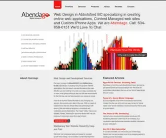 Abendago.com(Web Design Abbotsford) Screenshot