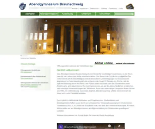 Abendgymnasium-Braunschweig.de(Abendgymnasium Braunschweig) Screenshot