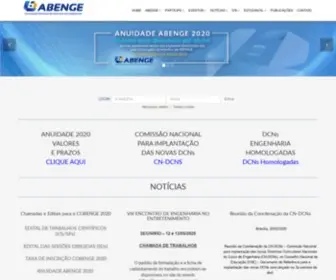 Abenge.org.br(Associação Brasileira de Educação em Engenharia) Screenshot