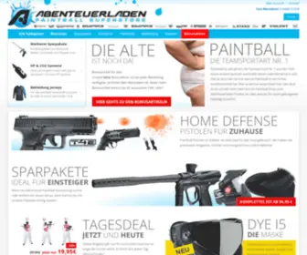 Abenteuerladen.de(Paintball Equipment kaufen im Paintball Shop) Screenshot