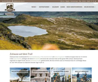 Abenteuerreisen.ch(Mountainbikereisen und Trailrunningreisen weltweit) Screenshot