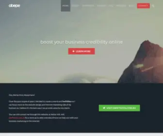 Abepe.com.au(Boost your credibility online) Screenshot