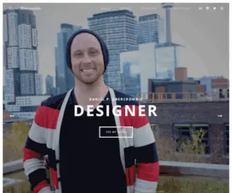 Abercrombiedaniel.com(Designer based in Toronto) Screenshot