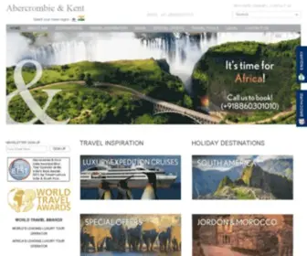 Abercrombiekent.co.in(Abercrombie and Kent Luxury Holidays Travels) Screenshot