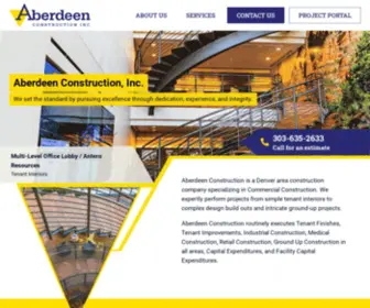 Aberdeenconstruction.com(Aberdeen Construction) Screenshot