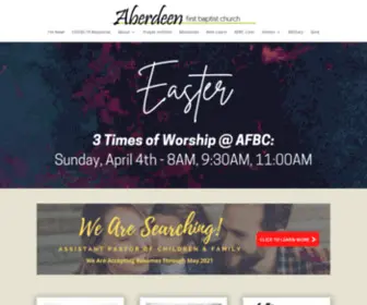 Aberdeenfirstbaptist.org(Aberdeen First Baptist Church) Screenshot