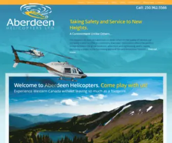 Aberdeenheli.com(Aberdeen Helicopters) Screenshot