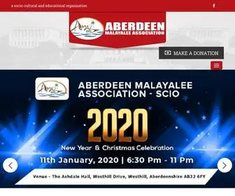 Aberdeenmalayalee.com(Aberdeen Malayalee Association SCIO) Screenshot