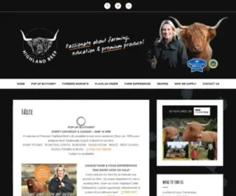 Aberdeenshirehighlandbeef.com(Providing a unique and authentic #FarmToFork Food Experience Tour here in the heart of Aberdeenshire) Screenshot