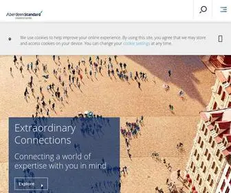 Aberdeenstandard.com(Helping our customers achieve their financial goals) Screenshot