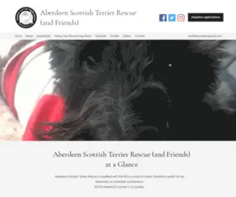 Aberdeenstr.com(Aberdeen Scottish Terrier Rescue (and Friends)) Screenshot