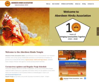 Aberdeentemple.org.uk(Aberdeen Hindu Association) Screenshot