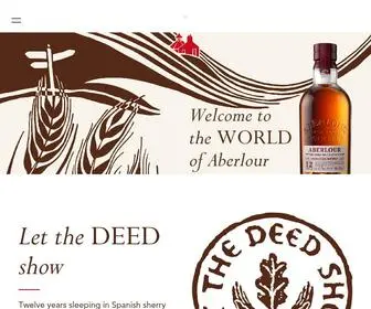 Aberlour.com(Speyside Single Malt Scotch Whisky) Screenshot