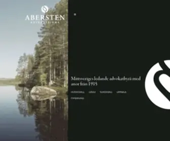 Abersten.com(Advokatfirman Abersten HB) Screenshot