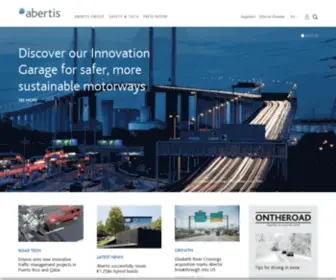 Abertis.com(Líder en la gestión de infraestructuras de transporte y comunicaciones) Screenshot