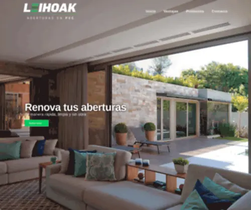 Aberturasleihoak.com.ar(Inicio) Screenshot