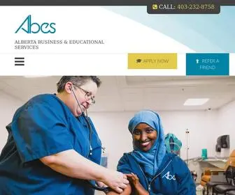 Abes.ca(Social Services & Health Care Programs in Calgary) Screenshot
