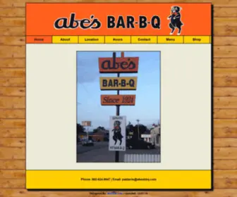 Abesbbq.com(Abe's BAR) Screenshot