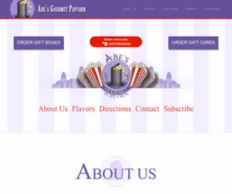 Abesgourmetpopcorn.com(Abe's Gourmet Popcorn) Screenshot