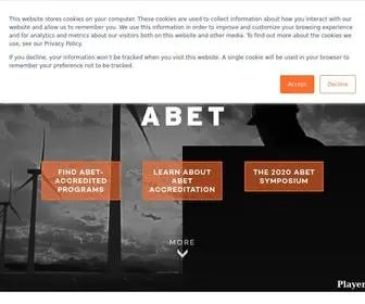 Abet.org Screenshot