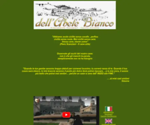 Abetebianco.eu(Dell'Abete Bianco) Screenshot
