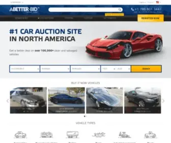 Abetter.bid(A better bid usa online car auctions) Screenshot