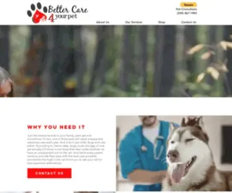 Abettercare4Yourpet.com(A Better Care 4 Your Pet) Screenshot