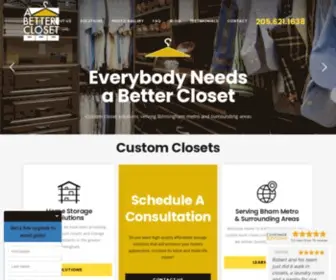 Abettercloset.net(The Perfect Home Storage Solution) Screenshot