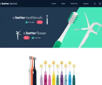 Abetterdental.com(Better Toothbrushes) Screenshot