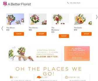 Abetterflorist.com(A Better Florist) Screenshot
