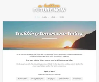 Abetterfuturenow.com(Becoming a Better Human) Screenshot