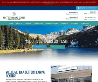 Abetterhearingcenter.com(A Better Hearing Center) Screenshot