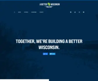 Abetterwisconsin.org(A Better Wisconsin Together) Screenshot