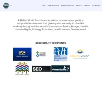 Abetterworldfund.org(A Better World Fund) Screenshot