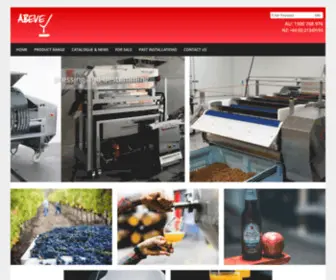 Abeve.com.au(Equipment to produce Beer) Screenshot