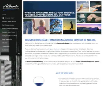 Abexchange.ca(Business Brokerage Calgary) Screenshot