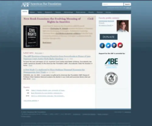 ABF-Sociolegal.org(American Bar Foundation) Screenshot