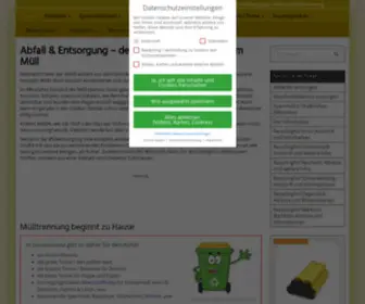 Abfall-Entsorgung.info(❶ Abfall und Entsorgung) Screenshot