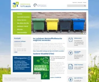 Abfall-Tuttlingen.de(Abfallwirtschaft Tuttlingen) Screenshot