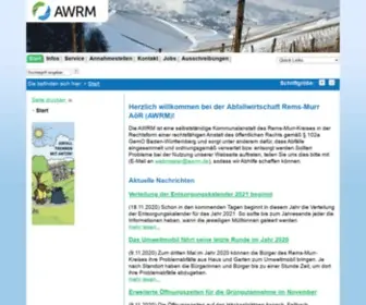 Abfallwirtschaft-Rems-Murr.de(Abfallwirtschaft Rems) Screenshot