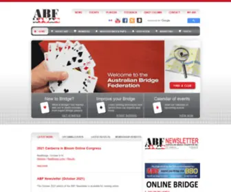 ABF.com.au(Australian Bridge Federation) Screenshot