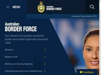 ABF.gov.au(Our mission) Screenshot