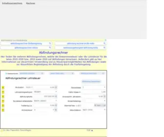 Abfindungsrechner.org(Kostenlose abfindungsrechner) Screenshot