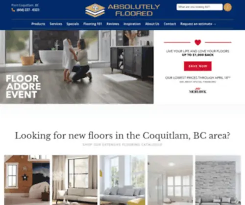 Abfloored.com(Flooring Store servicing Coquitlam) Screenshot
