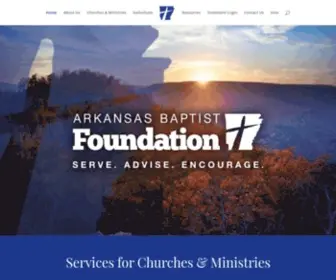 ABF.org(Arkansas Baptist Foundation) Screenshot