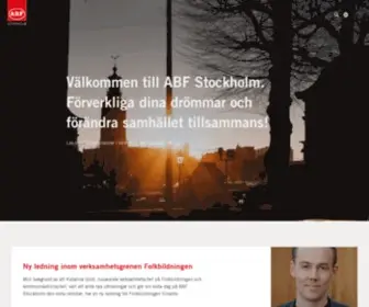 Abfstockholm.se(ABF Stockholm) Screenshot