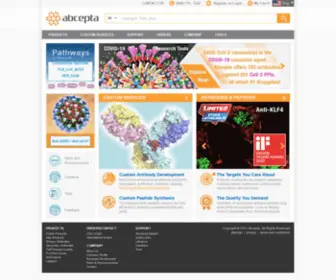 Abgent.com(Antibodies & Services for Research & Drug Discovery Supplier Online) Screenshot